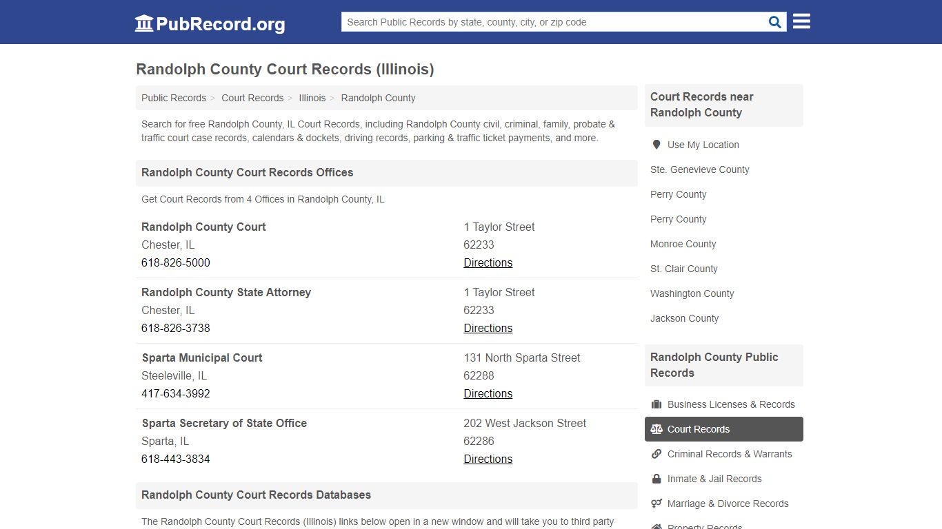 Free Randolph County Court Records (Illinois Court Records)